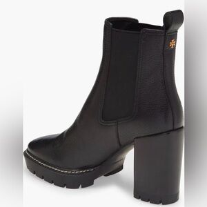 New Tory Burch Black Heeled Chunky Boots